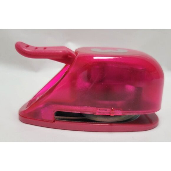 EK Success Number Three Paper Punch Pink Plastic Metal For Scrapbooking Crafts - Picture 5 of 6